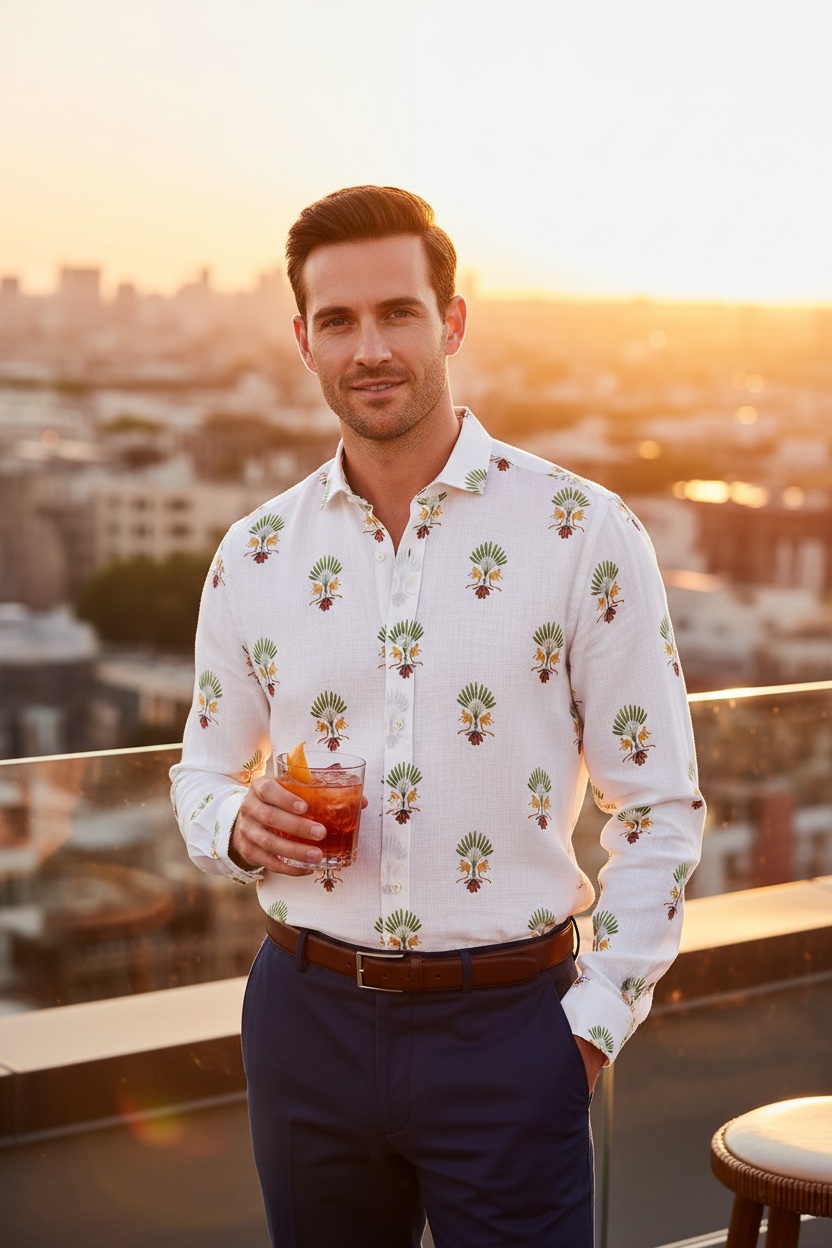 Man Rooftop Aperitivo